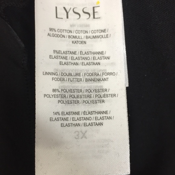 Lyssé Black Dress Pants 3X NWT Stretchy Workwear - Picture 4 of 10